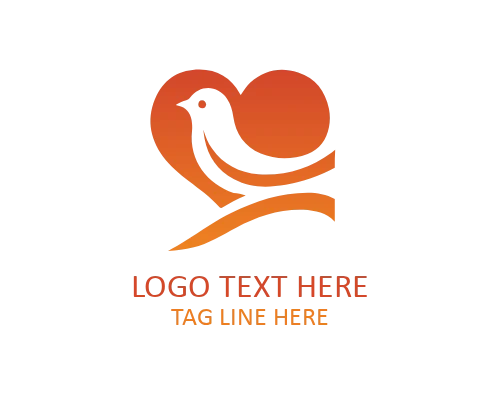 Valentine Love Bird Logo