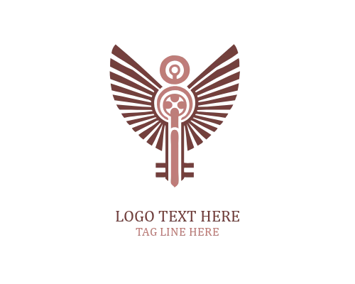 Valor Flight Wings Key Logo