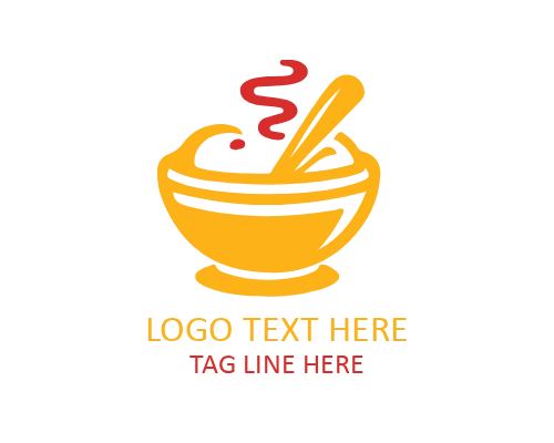 Vegan Bowl Leaf Logo for Plant Based Brands