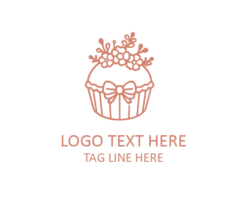 Vegan Cake Logo for Plant-Based Bakeries