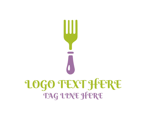 Vegan Food Fork Logo