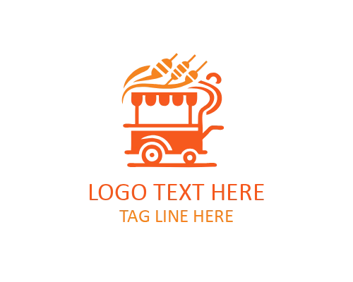  Vegan Plant Based Food Cart Logo for Green Street Eats