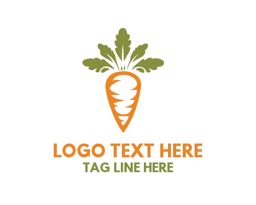 Veggie Carrot Logo for Fresh Food Branding