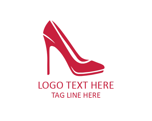 Velvet Glow Heel Logo for Luxury Evening Fashion Brands