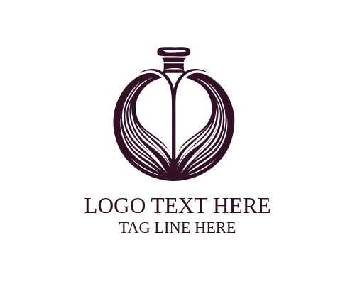 Velvet Orchid Elegant Perfume Logo for Premium Floral Fragrance