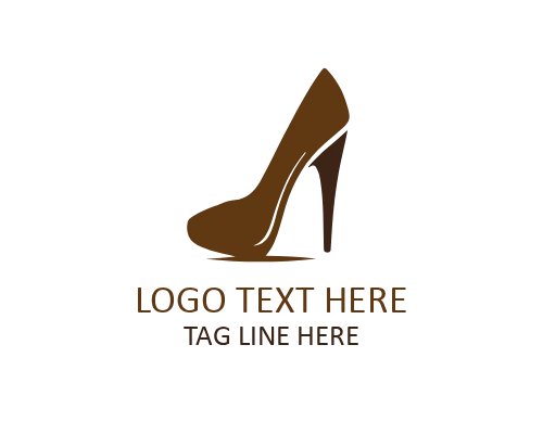 Velvet Step Heel Logo for Soft Luxury Fashion Brands