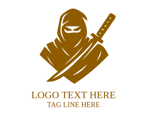 Venom Blade Ninja Mascot Logo