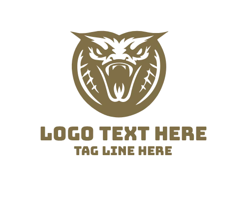 Venom Strike Viper Snake Predator Logo