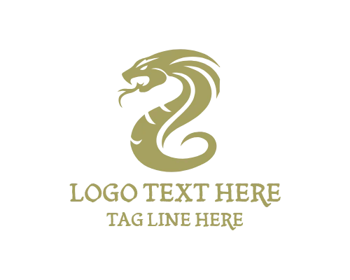  Venomous Viper Snake Danger Logo