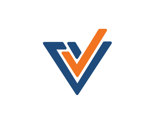 Vertical Letter V Logo