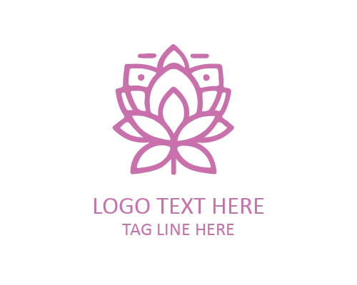 Vertical Linear Rose Logo