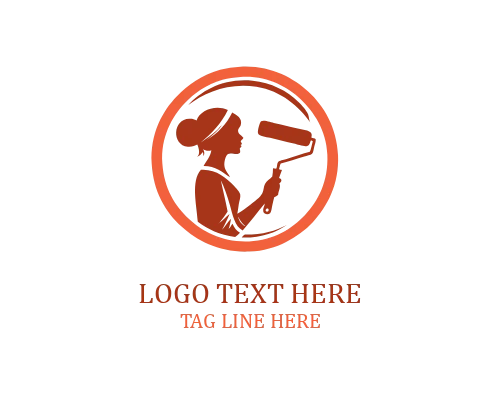 Vibrant Acrylic Art Logo