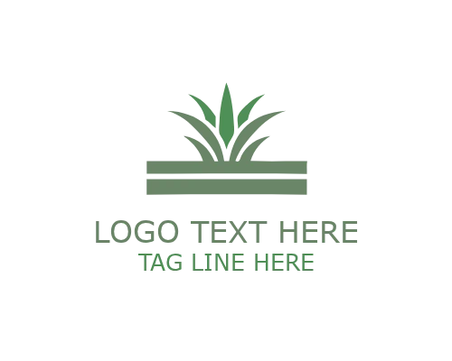 Vibrant Green Grass Logo