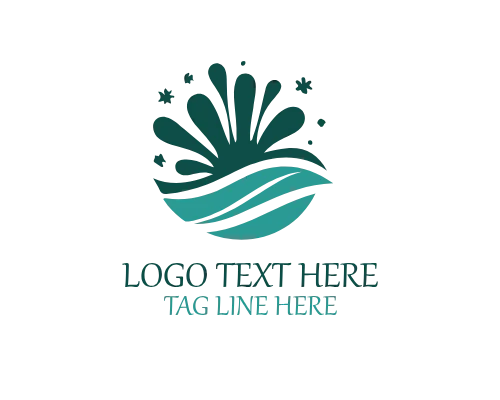 Vibrant Liquid Motion Splash Logo for Modern Brands