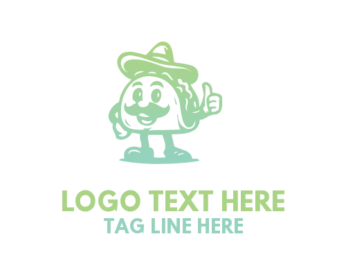 Vibrant Mexican Food Mascot Logo