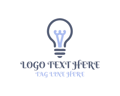 Victorian Vintage Bulb Logo for Classic Retro and Heritage Branding