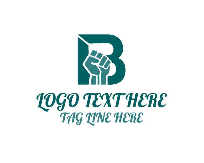 Victory Letter B Fist Logo