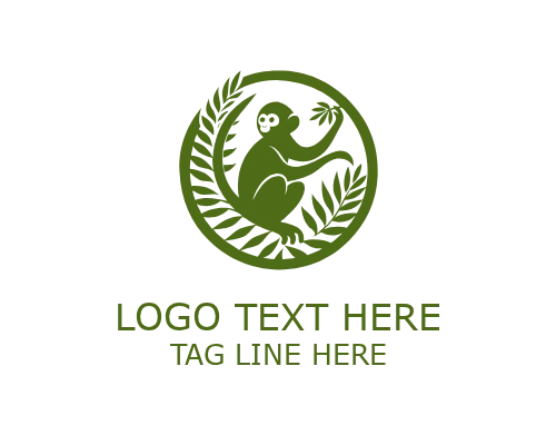 VineBuddy Leaf Monkey Logo