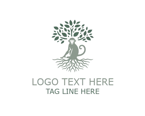  VineVault Leaf Monkey Logo