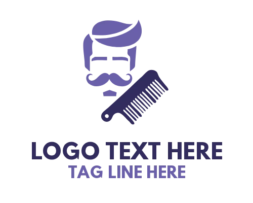 Vintage Barber Badge Logo