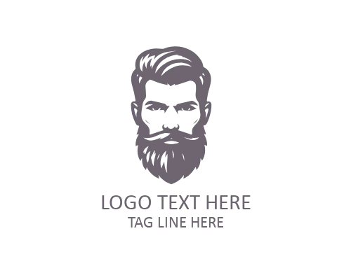 Vintage Beard Gentleman Logo