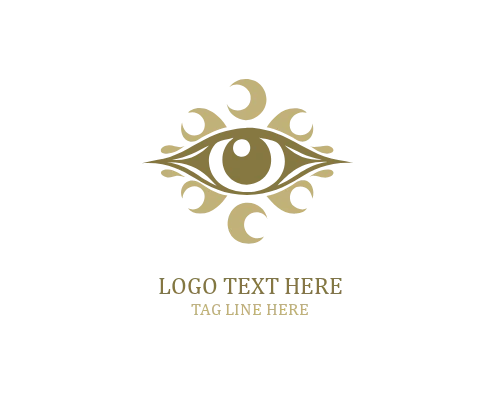 Vintage Boho Eye Logo