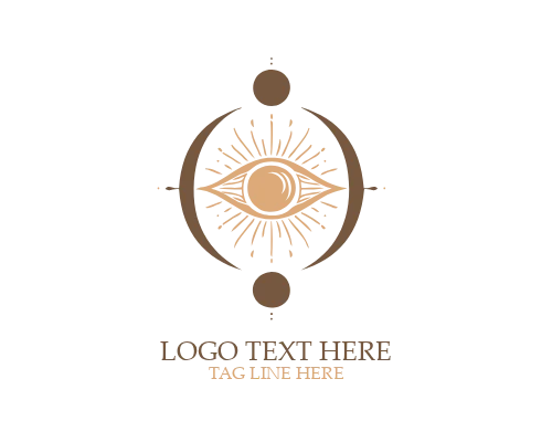 Vintage Boho Eye Logo