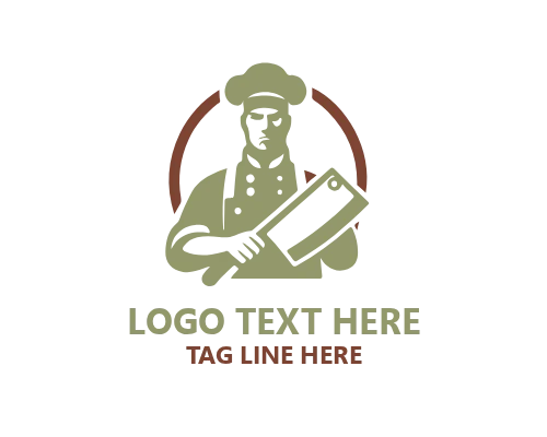 Vintage Butcher Logo for Traditional Meat Shops and Classic Branding