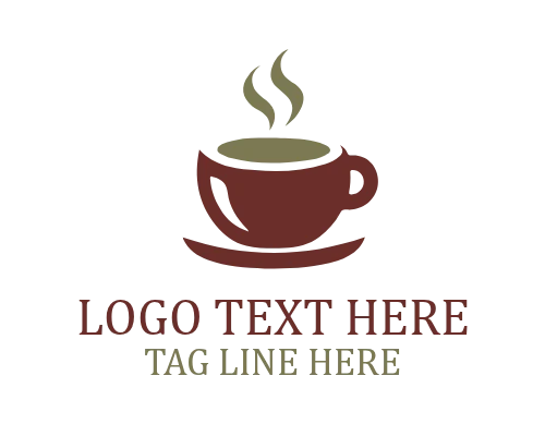 Vintage Café Coffee Bean Logo