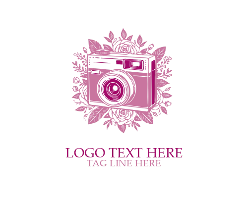 Vintage Camera Badge Logo