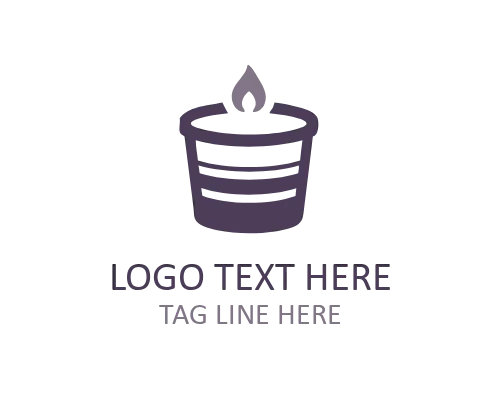 Vintage Candle Style Logo