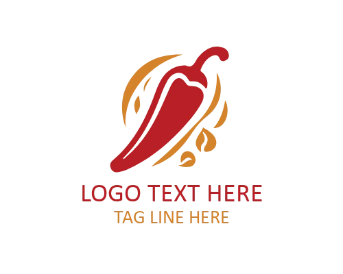 Vintage Chili Logo for Traditional Food Brands