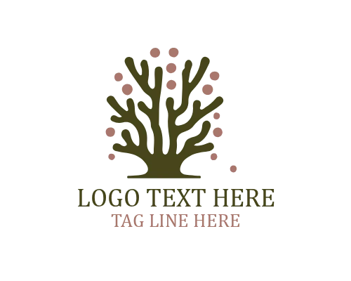 Vintage Coral Icon Logo