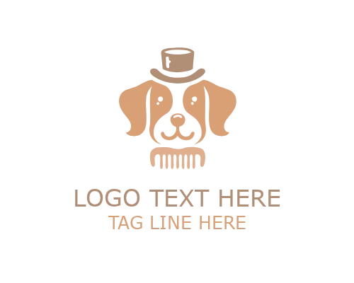 Vintage Dog Grooming Logo