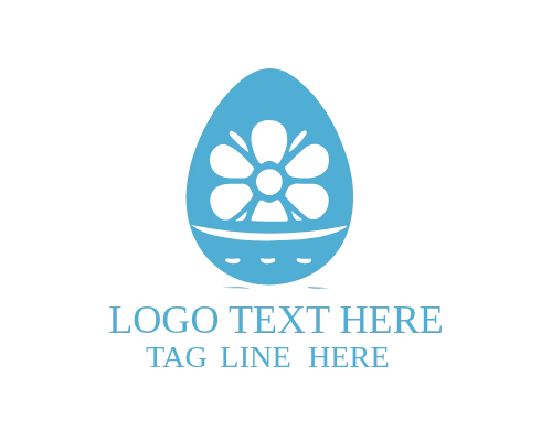 Vintage Easter Egg Logo with Classic Holiday Charm