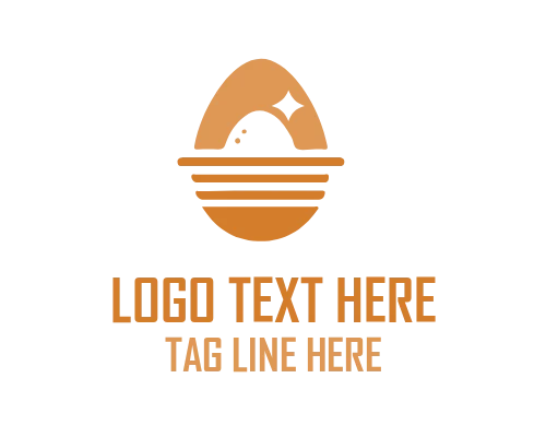 Vintage Easter Egg Logo