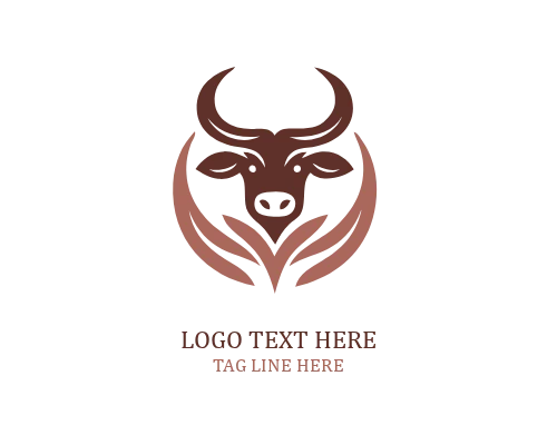 Vintage Farm Cow Logo