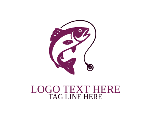 Vintage Fishing Badge Logo