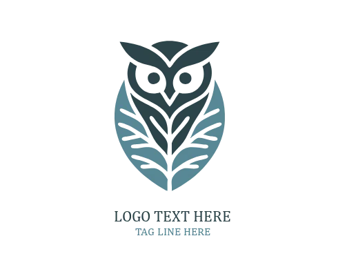 Vintage Floral Owl Logo