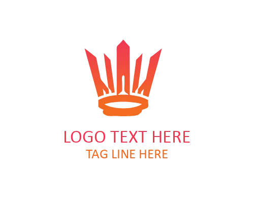 Vintage Heraldic Crest Crown Logo for Heritage and Classic Brands