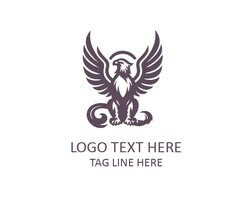 Vintage Heraldic Griffin Logo