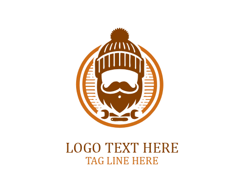 Vintage Hipster Trade Co Logo