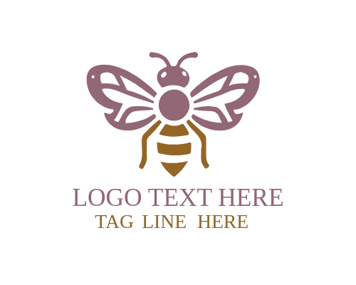 Vintage Honey Bee Logo for Rustic and Artisanal Brands