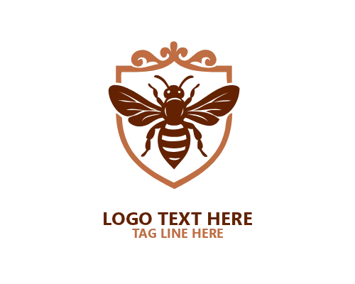 Vintage Honey Bee Logo