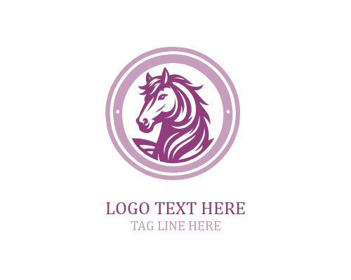 Vintage Horse Crest Logo