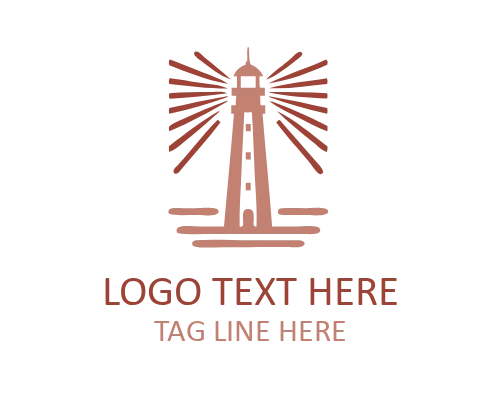 Vintage Lighthouse Logo for Nautical and Coastal Branding
