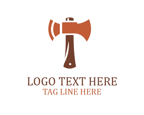 Vintage Lumber Axe Logo