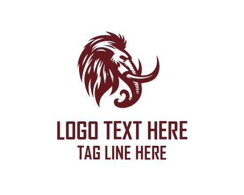 Vintage Mammoth Badge Logo
