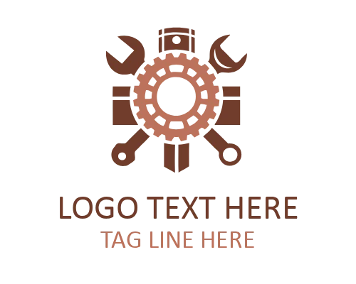Vintage Mechanic Garage Logo