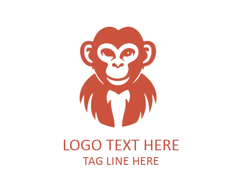 Vintage Monkey Badge Logo